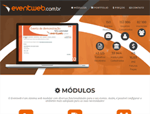Tablet Screenshot of eventweb.com.br